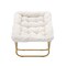 Emma and Oliver Aisling Oversized Folding Saucer Chair for Dorm, Bedroom